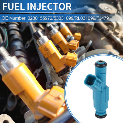 1 Pcs V6 3.7L Fuel Injector for Dodge Ram 1500 (2002-2003)