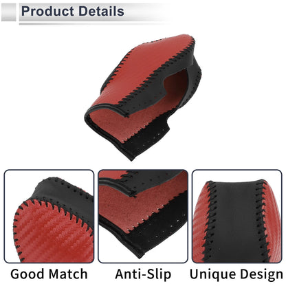Red Carbon Fiber Gear Shift Knob Cover for Ford Fusion (2013-2020)