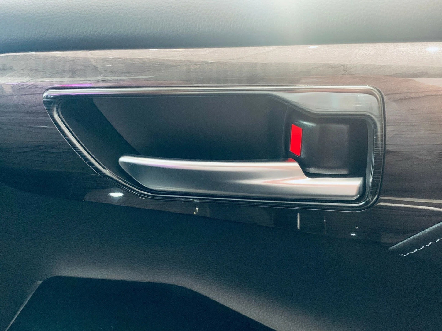 Inner Door Handle Bowl Cover for 2020-2023 Toyota Highlander - Black Steel