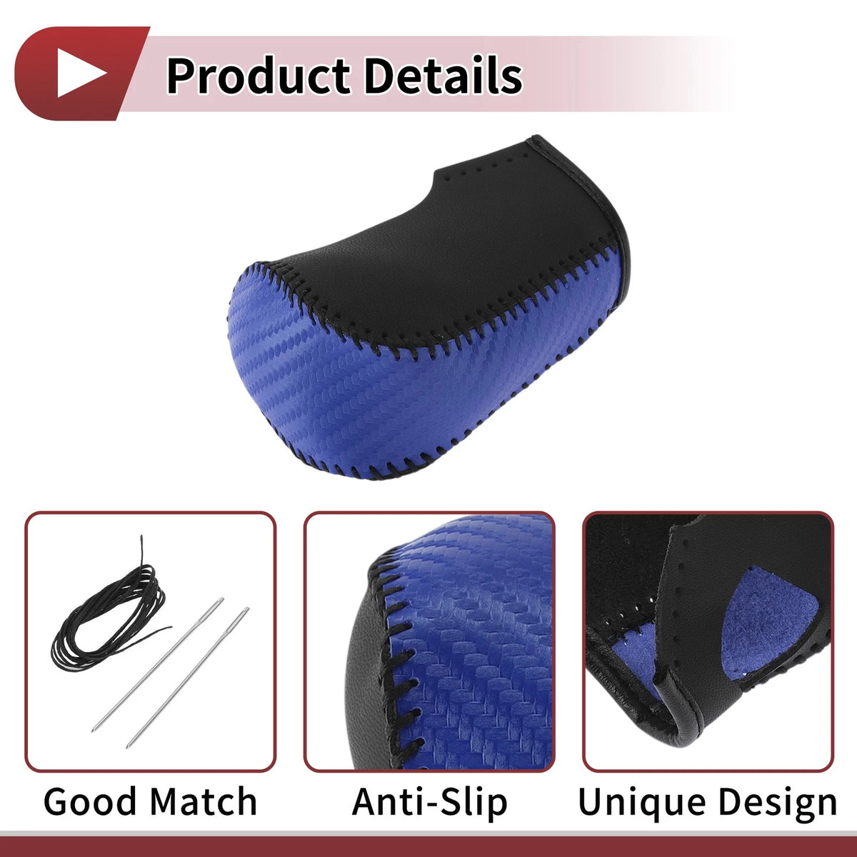 Car Gear Shift Knob Cover for Nissan Murano (2009-2013) Black Blue
