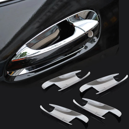 4 x Chrome Door Handle Recesses for Mercedes Benz GLK300 W204 (2008-2015)