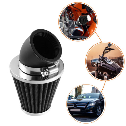 Universal 48mm 45�� Air Intake Filter Cleaner for Honda