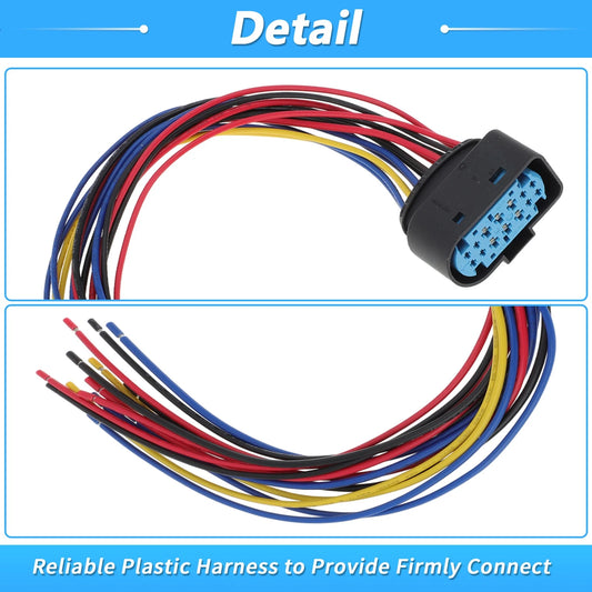 14-Pin Headlight Connector Pigtail Plug for Ford Focus (2012-2018)
