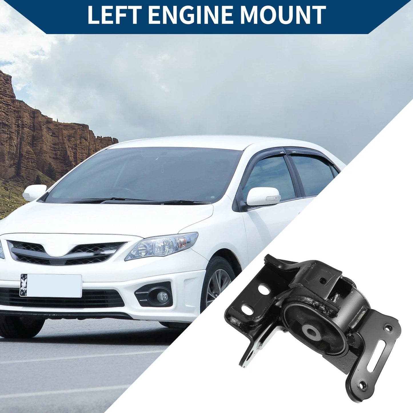 Engine Motor Mount Left Engine Mounting for Toyota Corolla 1.8L (2014–2019)