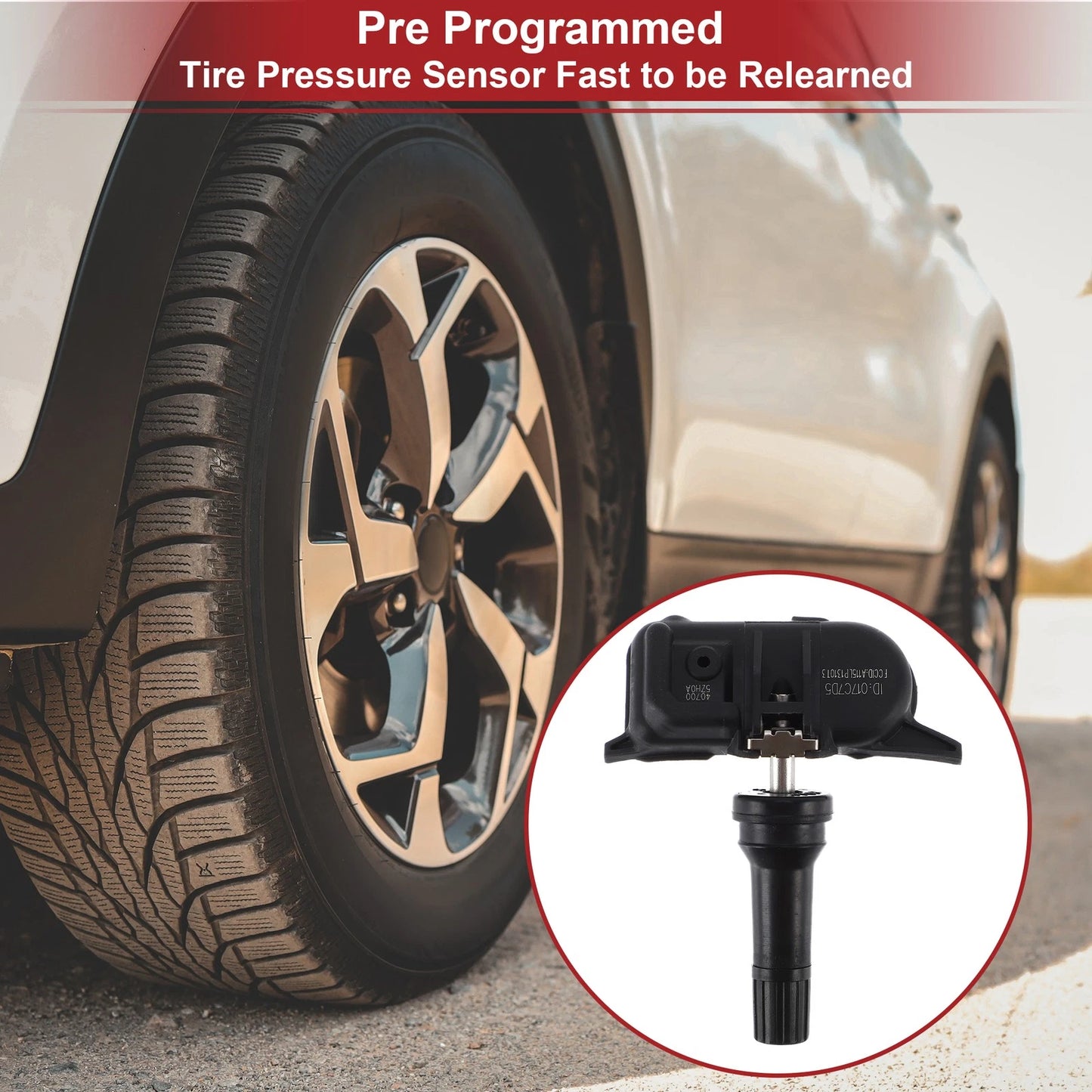 Tire Pressure Sensor 433MHz for Nissan Versa (2020-2021) 1 Pcs