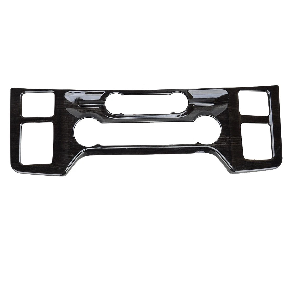 Black Wood Grain AC Control Panel Trim Cover for Ford F-150 (2015-2023)