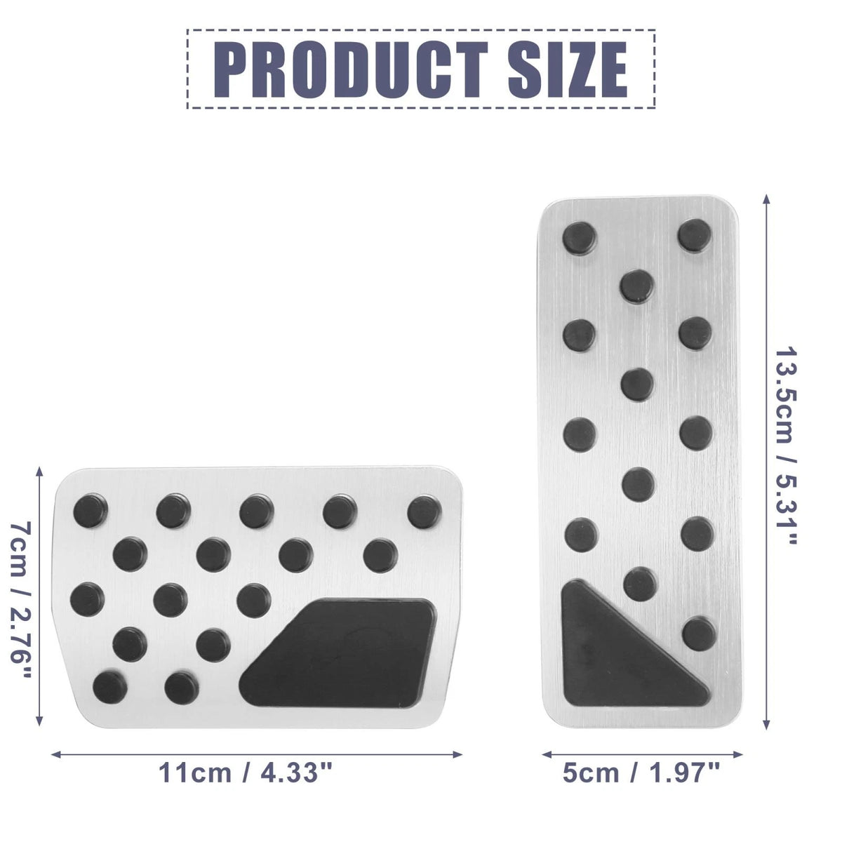 Brake Pedal Pad & Gas Accelerator Pedal Cover for Jeep (2011-2012)