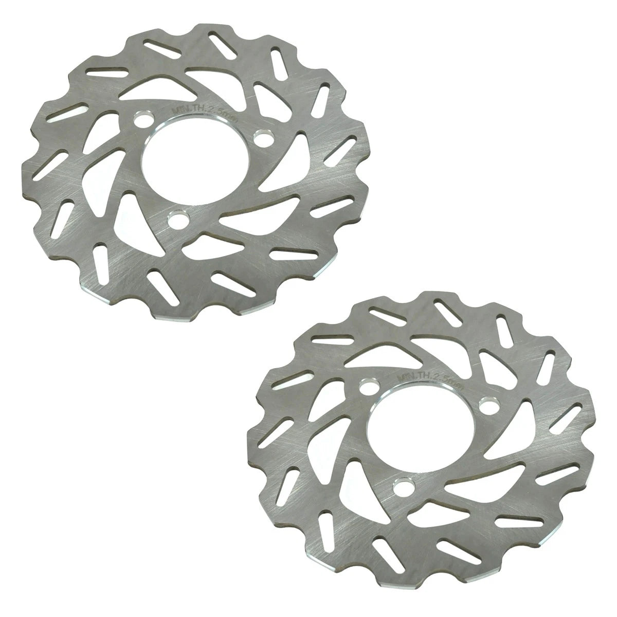 2 x Front Disc Brake Rotors Wave Pattern for Honda TRX300EX & TRX300X Sportrax