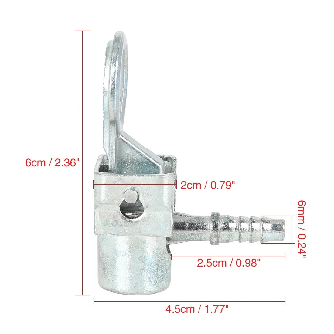 6mm Locking Chuck Air Hose Inflator Adapter for Bike Motorcycle Car Tire Valve