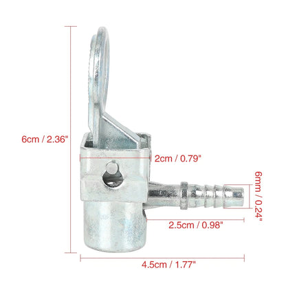 6mm Locking Chuck Air Hose Inflator Adapter for Bike Motorcycle Car Tire Valve