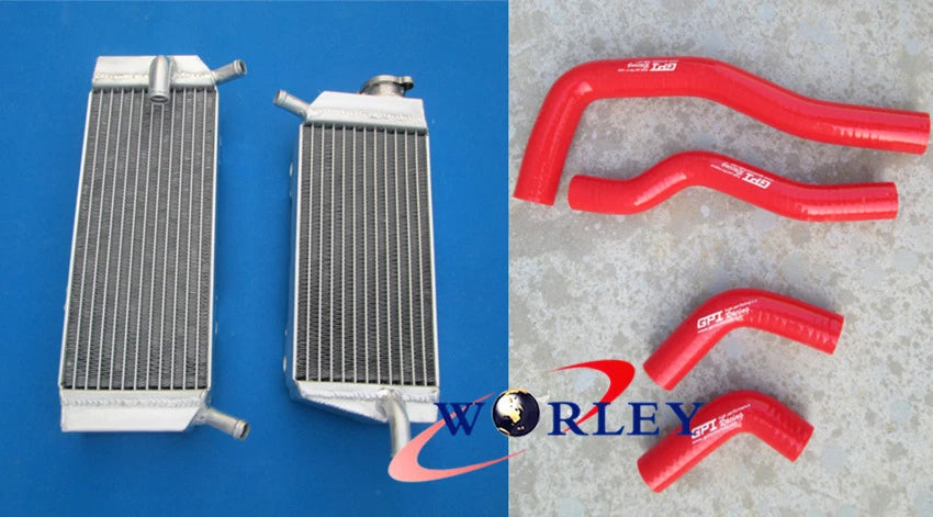 Aluminum Radiator & Hose for Honda CRF450X CRF450 2005-2013