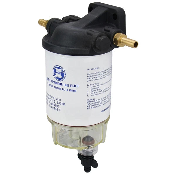 Uni Marine Clear Bowl Fuel Filter Water Separator Kit for Outboard Engines