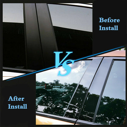 6 x Pillar Posts Door Trim Black Covers for Dodge Charger (2006–2010)