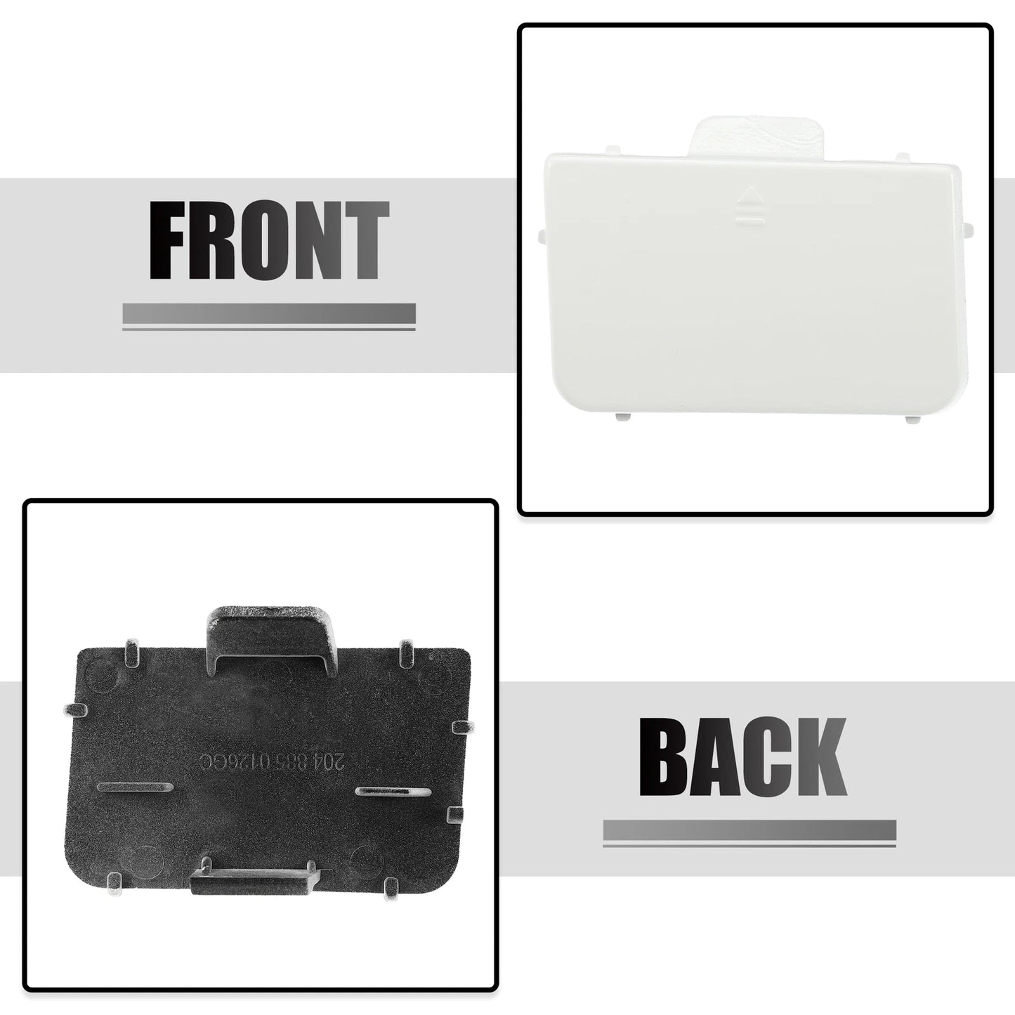 Front Bumper Tow Hook Eye Hole Cover for Mercedes-Benz C-Class W204 (2007-2014)
