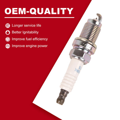 Set of 4 Iridium Spark Plugs for Honda Accord, Euro, Civic, Odyssey (2002-2012)