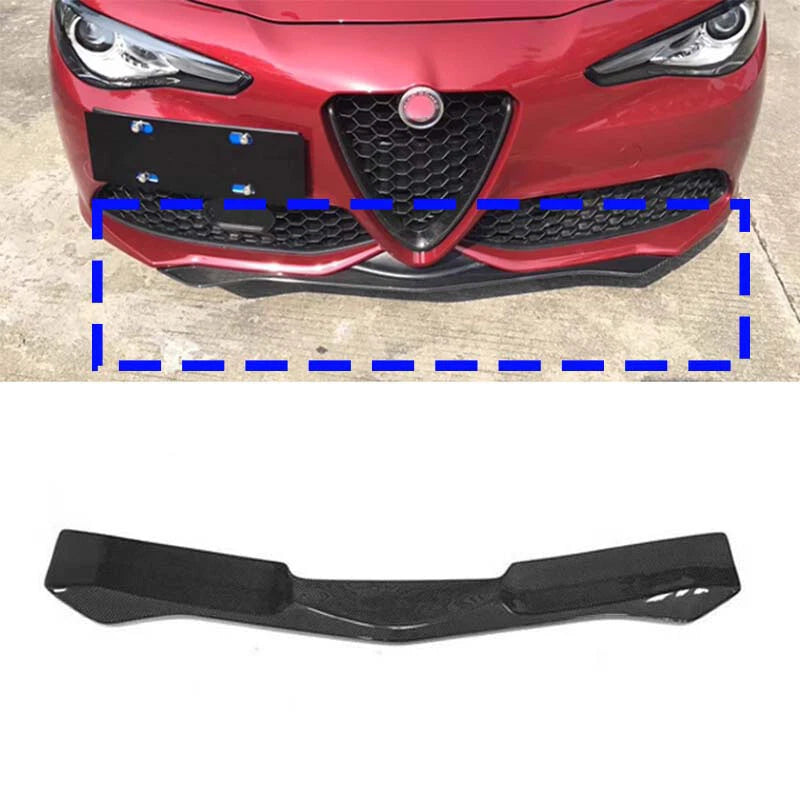 Real Carbon Fiber Front Bumper Lower Lip Splitter for Alfa Romeo Giulia 2017-22