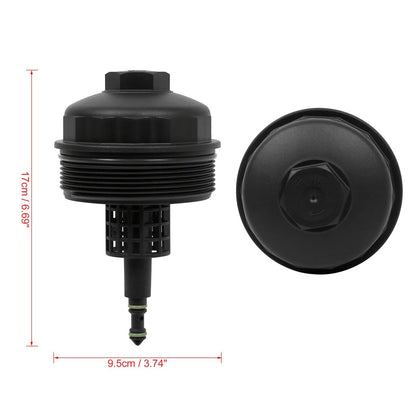 Black Oil Filter Cap Cover for BMW E88 E90 E60 E63 (2007-2013)