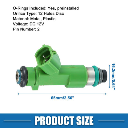 6 x Fuel Injector 3.5L Green for Nissan Pathfinder (14-20)