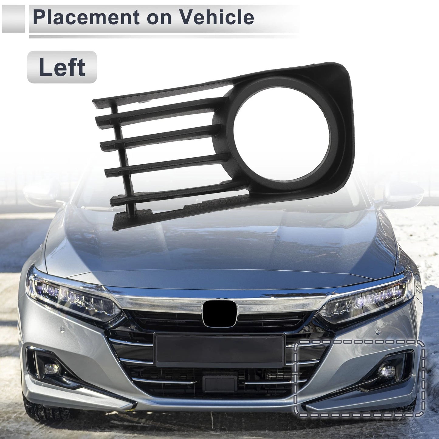 Front Right Fog Light Grill for Toyota Prius (2004-2009)