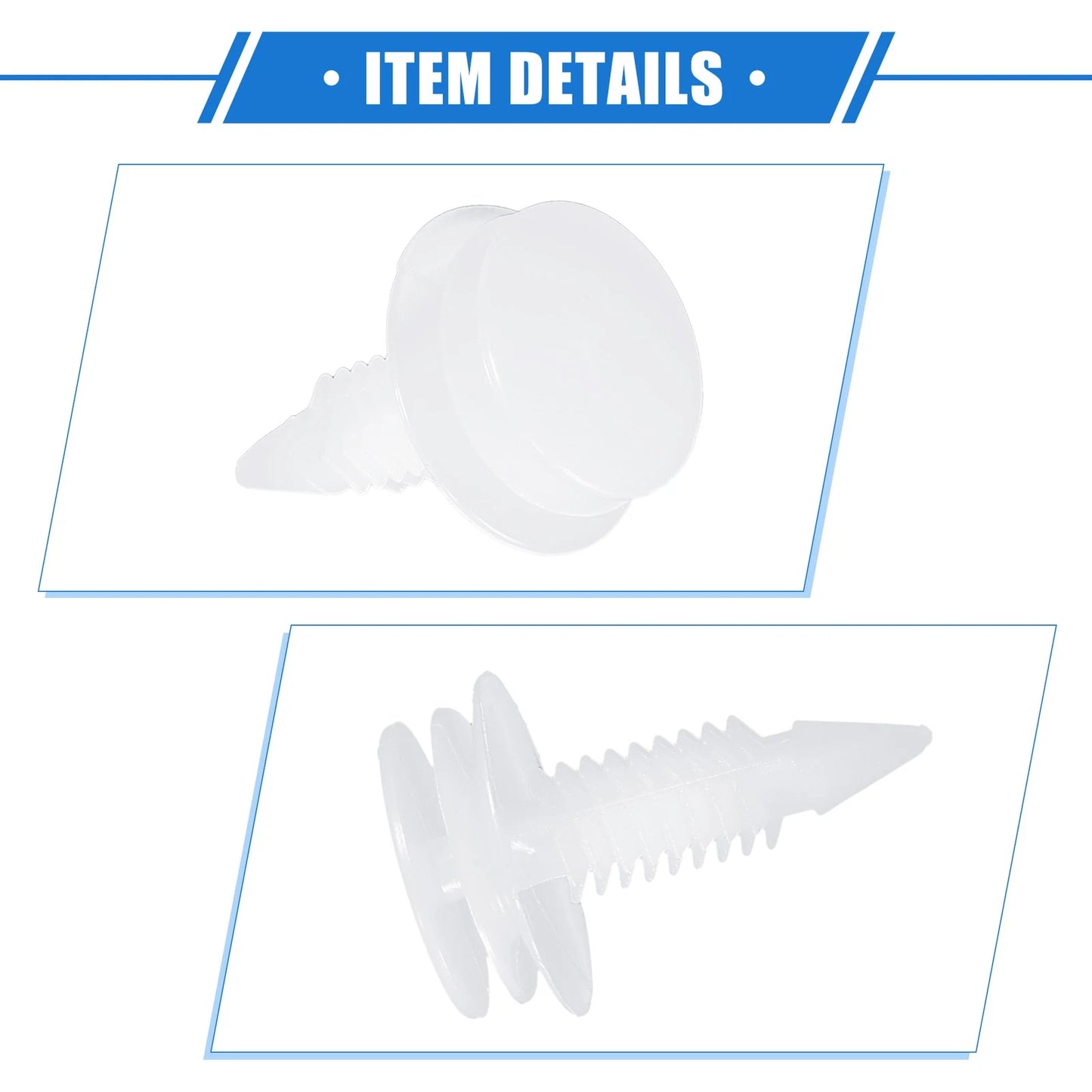 10Pcs Door Trim Panel Retainer Clip Fastener Rivet for Buick White