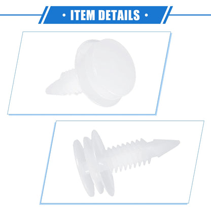 10Pcs Door Trim Panel Retainer Clip Fastener Rivet for Buick White