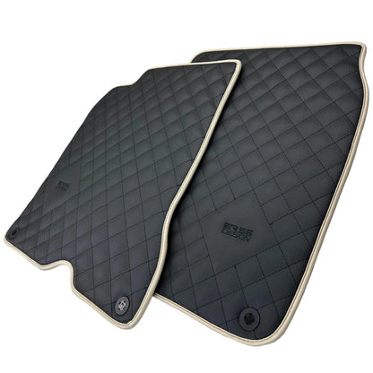 Leather Floor Mats for Ferrari California T (2015-2018) - Beige Trim