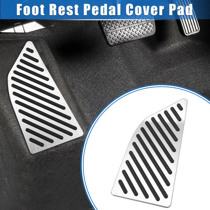 Car Foot Rest Pedal Cover for Toyota Corolla 2019-2020 Antislip Silver Tone