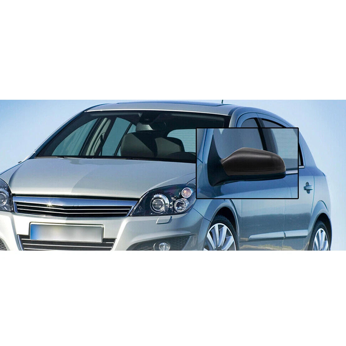 Side Wing Rearview Mirror Cap Covers for Saturn Astra (2008-2010)