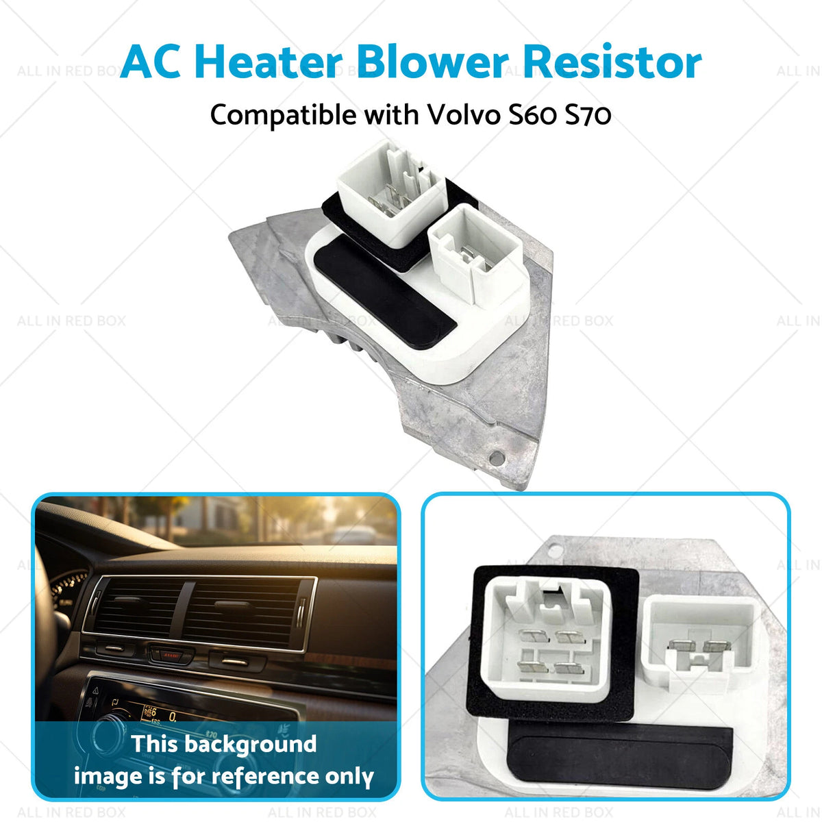 AC Heater Blower Resistor for Volvo S60 S70 S80 XC90 V70 (2000-2009)
