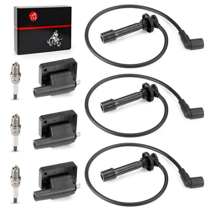 Ignition Coil & Spark Plug Kit for Kawasaki Mule PROFX/FXR/FXT KAF820