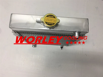 3 Row Alloy Radiator & 12" Cooling Fan for Datsun 1200 B110 (1970-1976)
