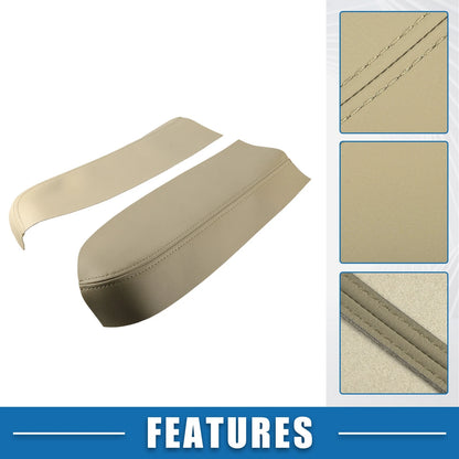 Front Door Panel Armrest Cover for Toyota Prius (2004-2009) Beige 1 Pair