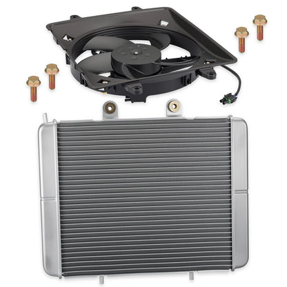 Aluminum Radiator & Cooling Fan for Polaris Sportsman 800 6x6 2009-2014