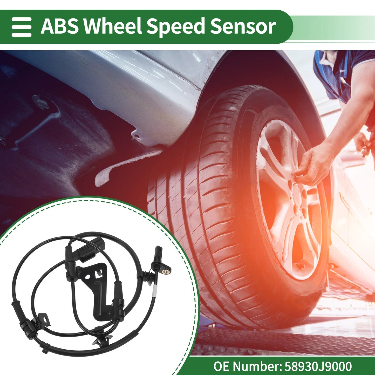 ABS Wheel Speed Sensor for Hyundai Kona (2018-2023) 1 x Left Front Sensor