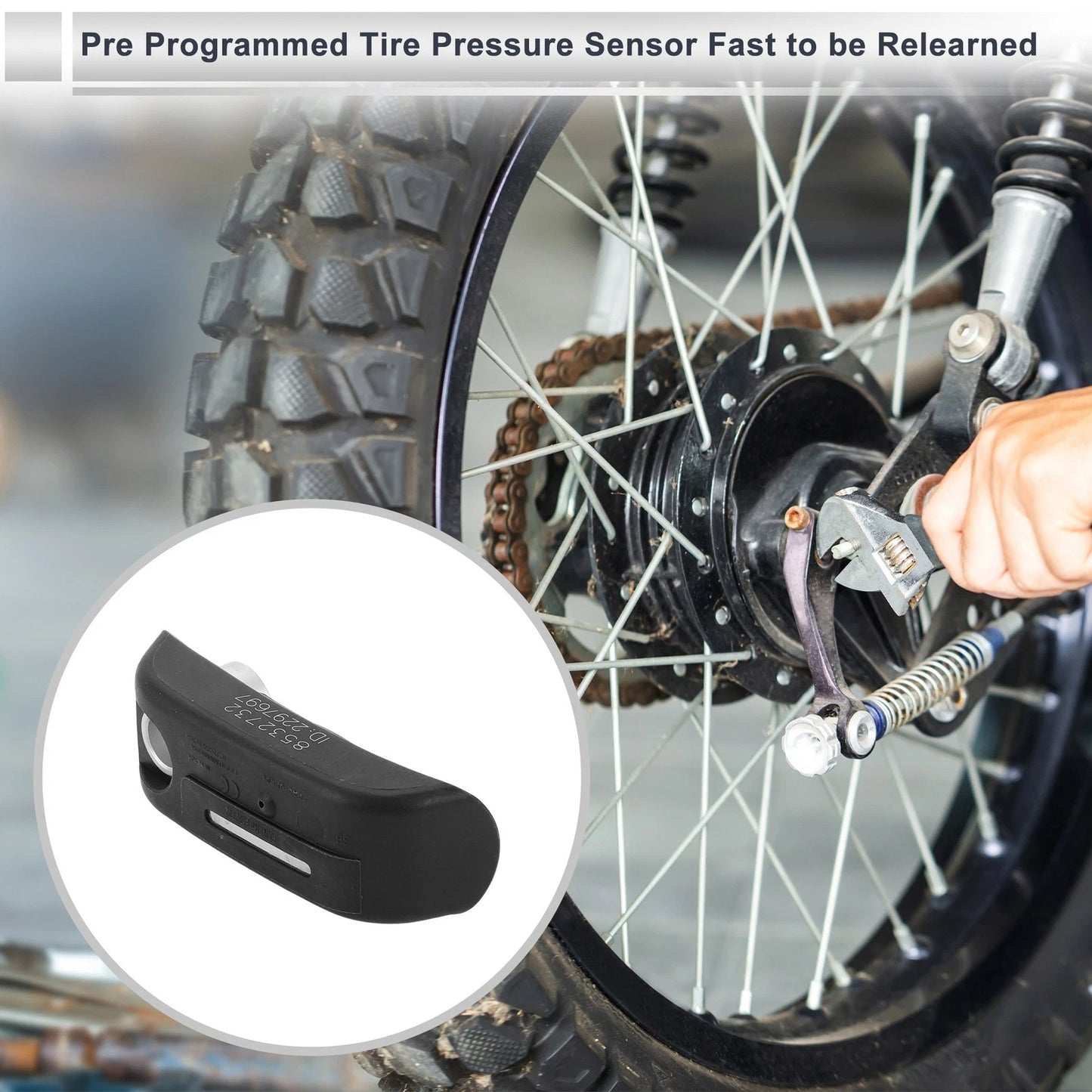 Tire Pressure Sensor for BMW K1200 K1300 K1600 (2010-2017) 1 x 433MHz