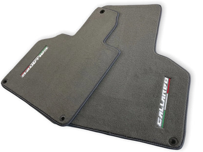 Floor Mats for Lamborghini Gallardo Gray Tailored Carpets with Logo (2004-2013)