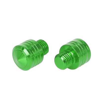 2 x 10mm Mirror Hole Plugs for Motorbike Motorcycle Green Universal