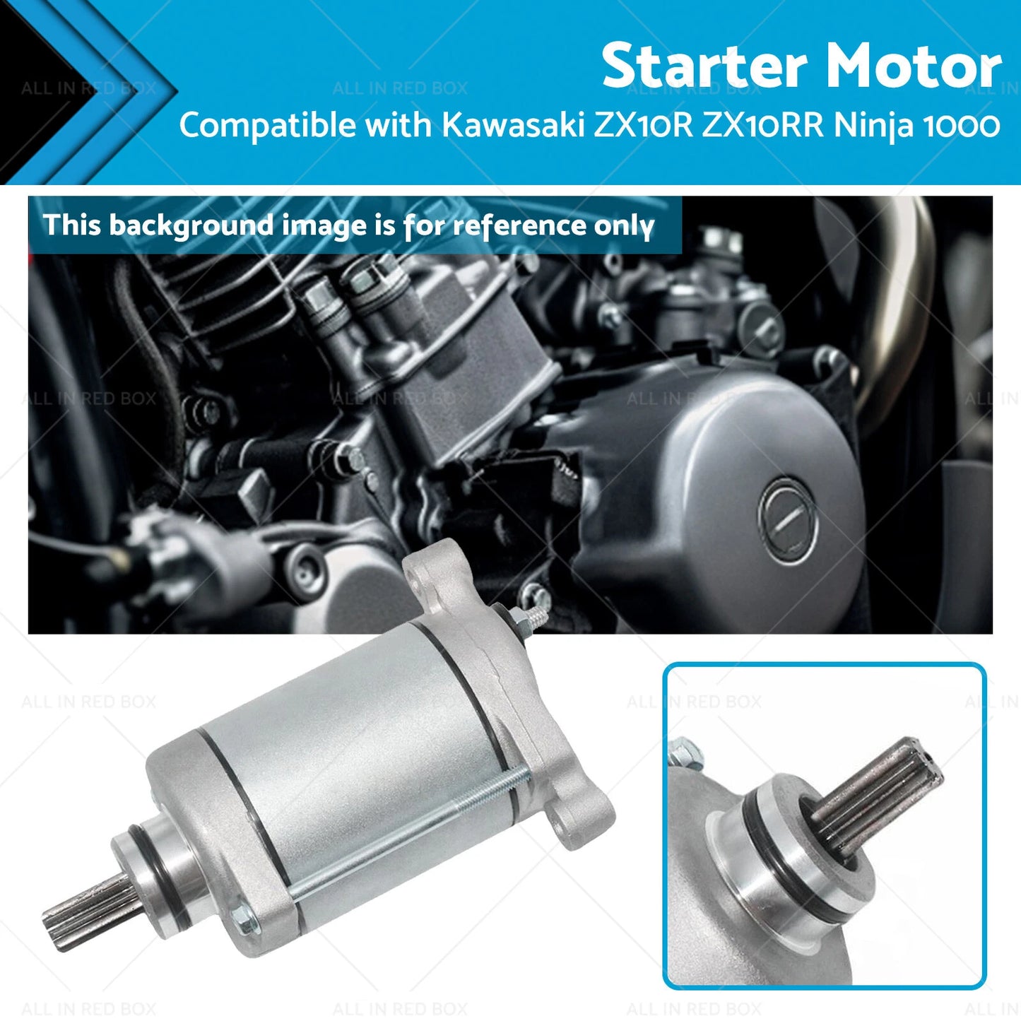 Starter Motor 9 Teeth for Kawasaki ZX10R ZX10RR Ninja 1000 (2011-2021)