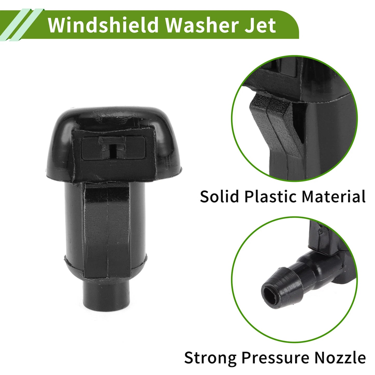 Windshield Washer Nozzle with Hose Connector for GMC