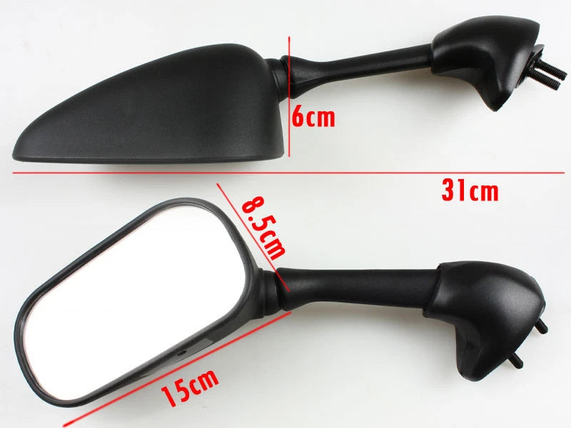 Mirrors for Yamaha YZF-R6 2001-2002 Black