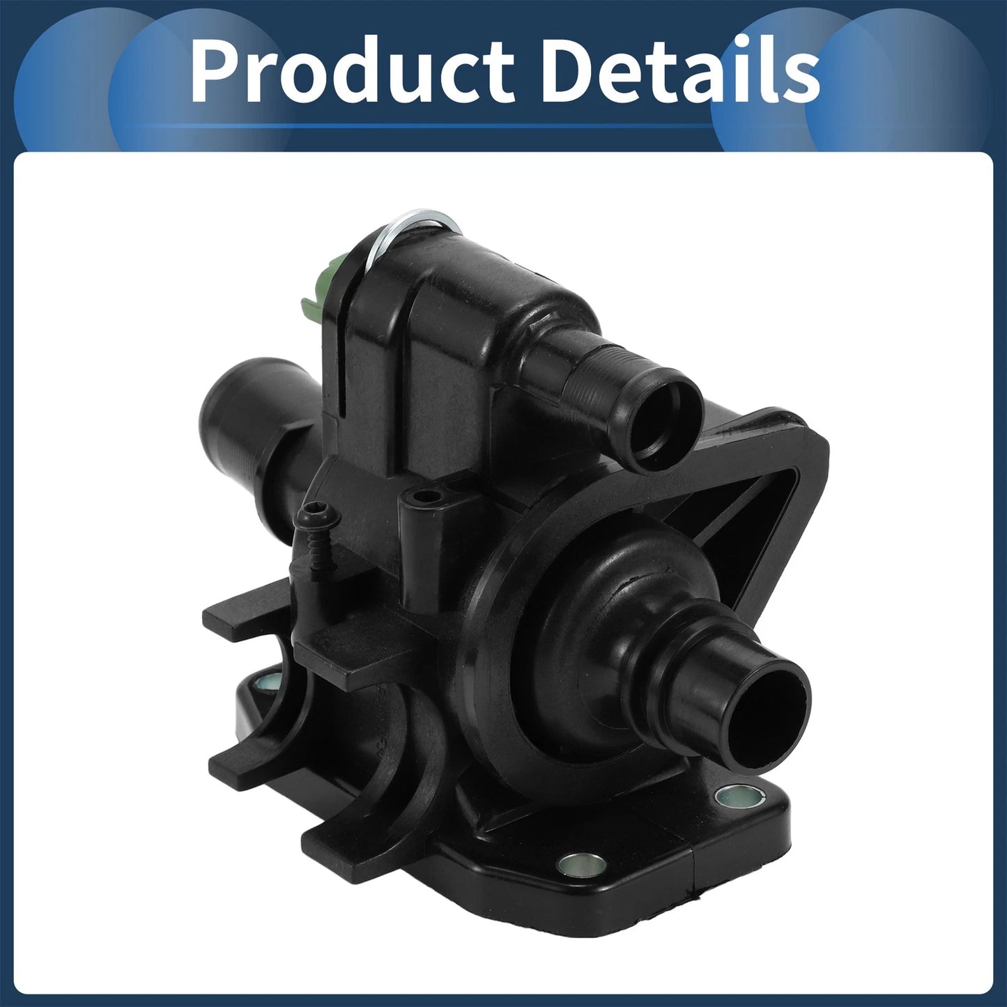 Engine Coolant Thermostat Housing for Ford Focus, Fusion, Fiesta (2005-2018)