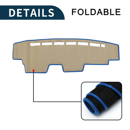 Dashboard Cover Mat for Honda N-Van JJ1 JJ2 (All Years) - Black Blue Protector