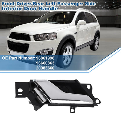 Interior Door Handle for Chevrolet Captiva Sport Black Silver Tone