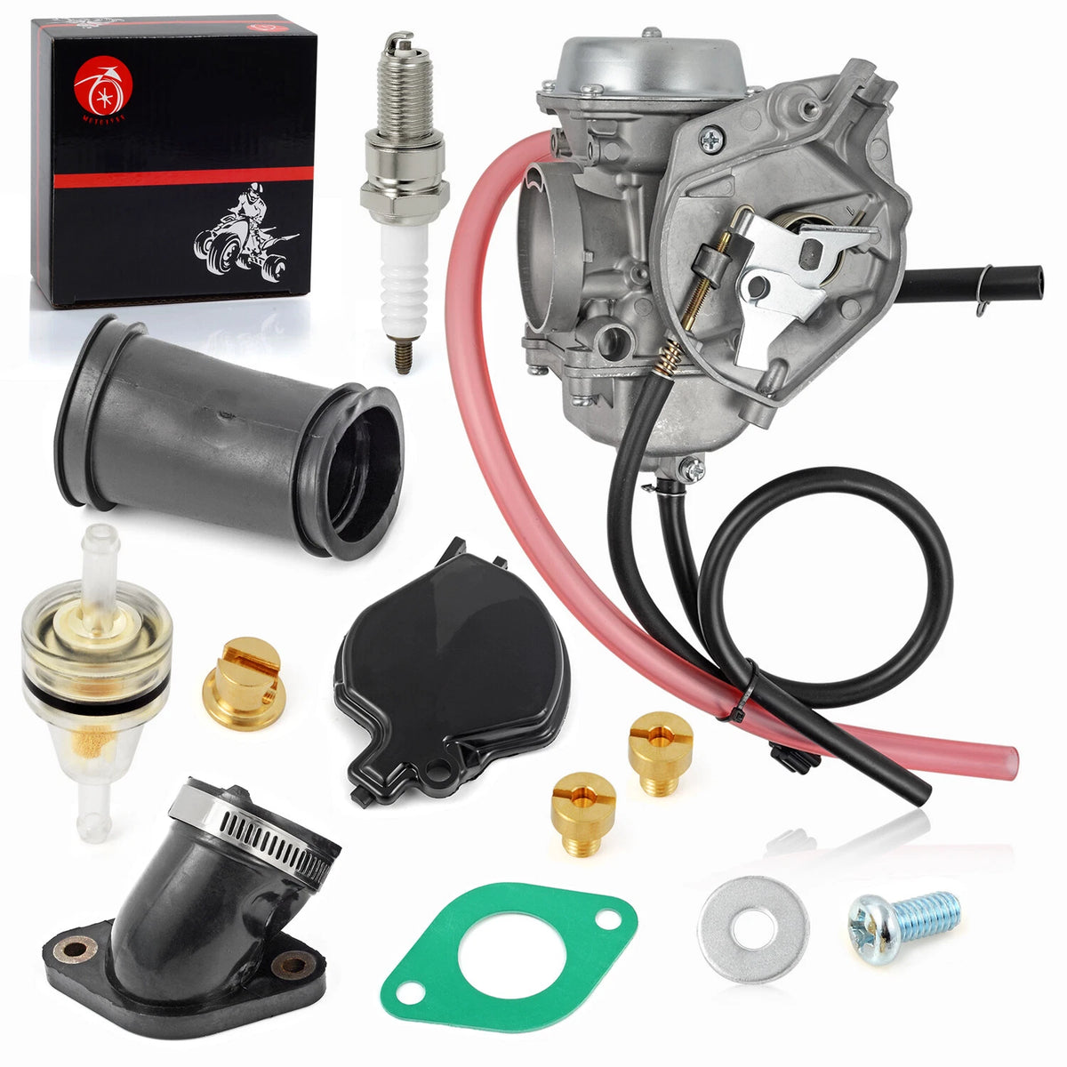 Carburetor with Intake Manifold & Tube Boot for Arctic Cat ATV 250/300 (2001-2005)