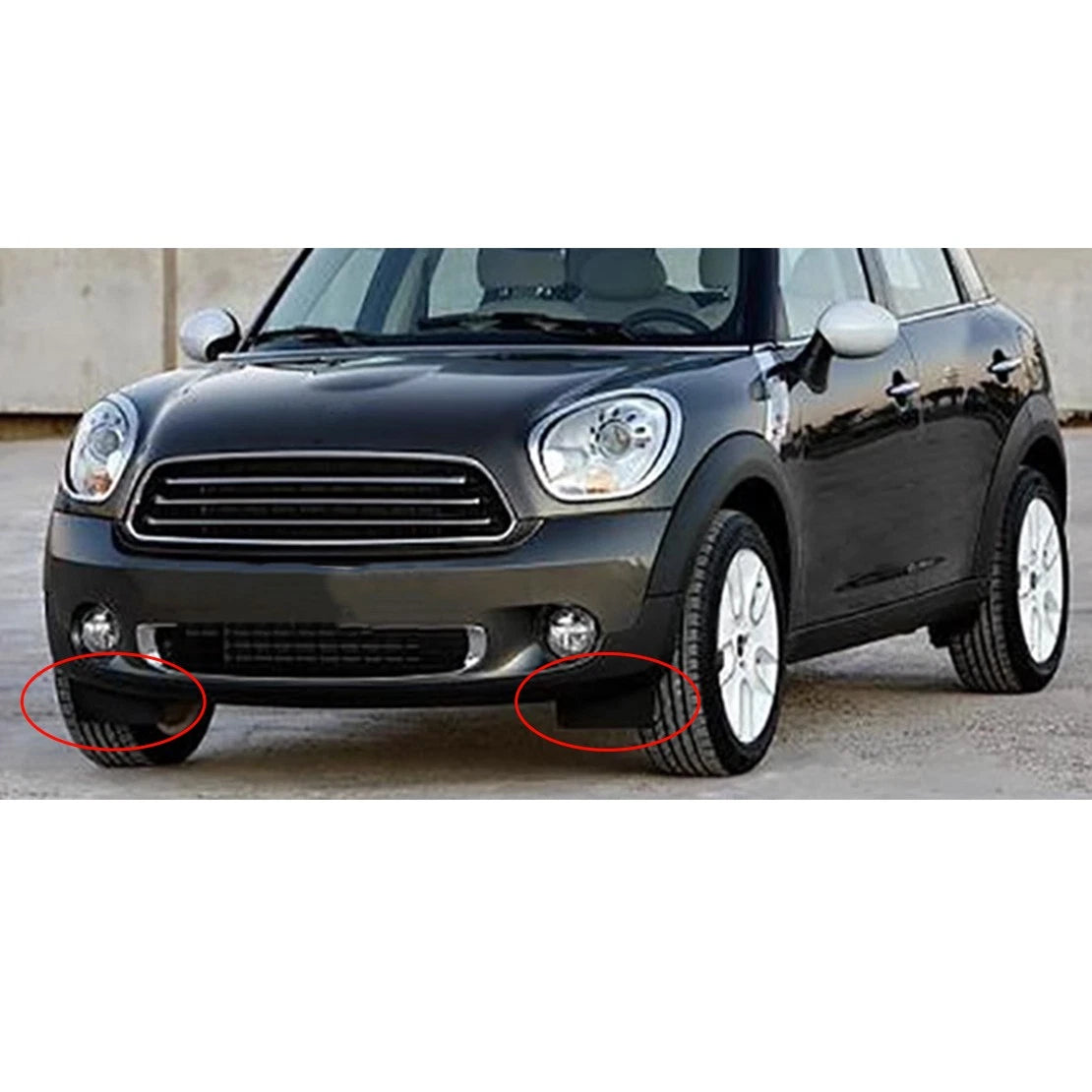 Black Front Bumper Splash Guard Lip for MINI R60 R61 (2011-2016)