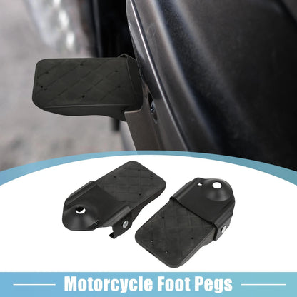 Rearsets / Pair 12mm / Metal Footrest Footpeg Black for Motorcycle