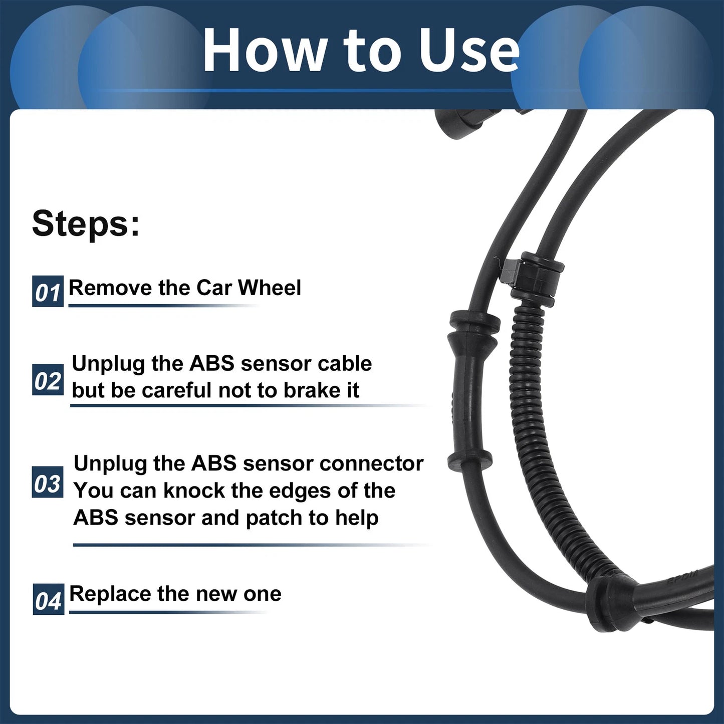 ABS Wheel Speed Sensor for Jeep Grand Cherokee WJ (2000-2004)