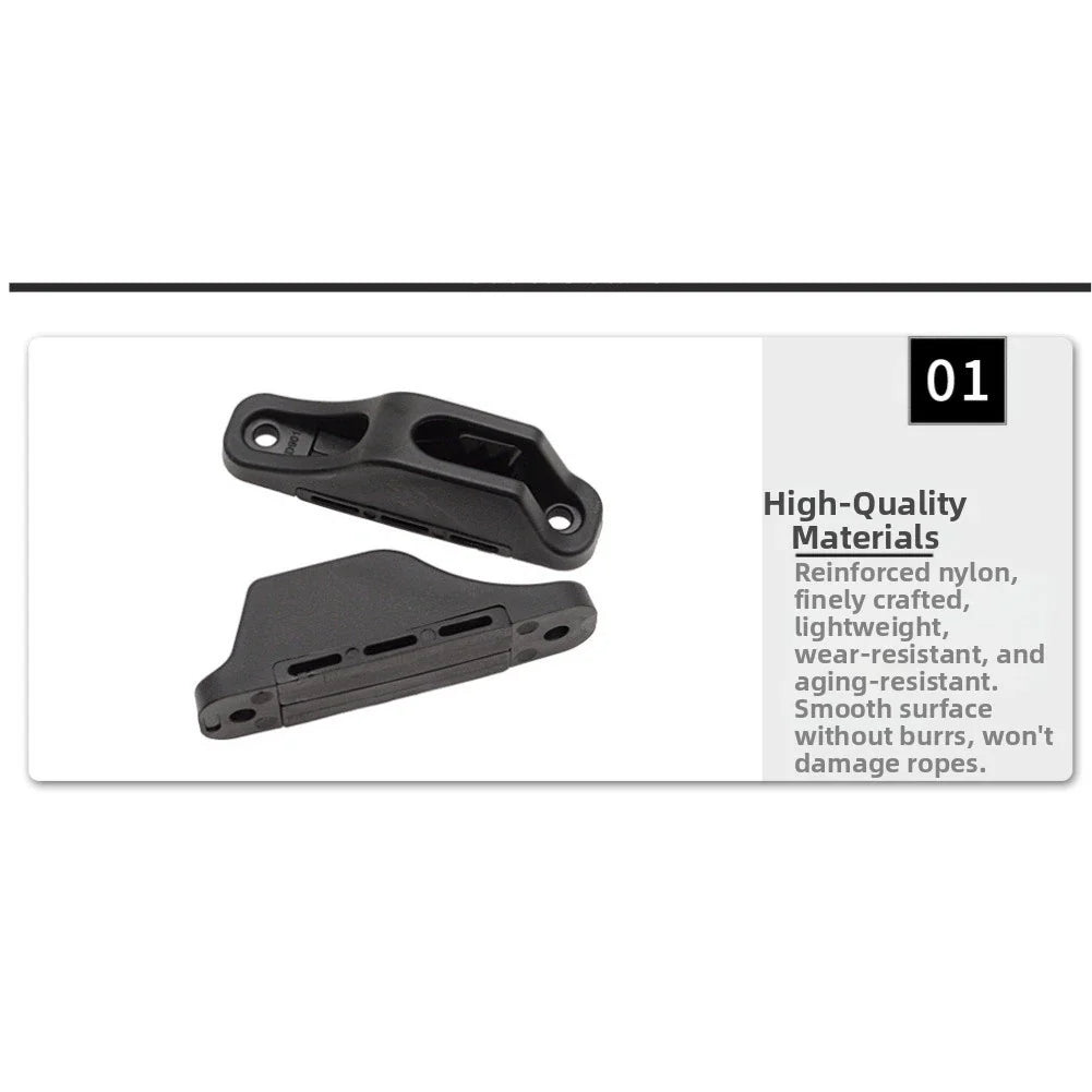 Compact Reinforced Nylon Rope Clamp for Boat/Kayak Fishing Rigging
