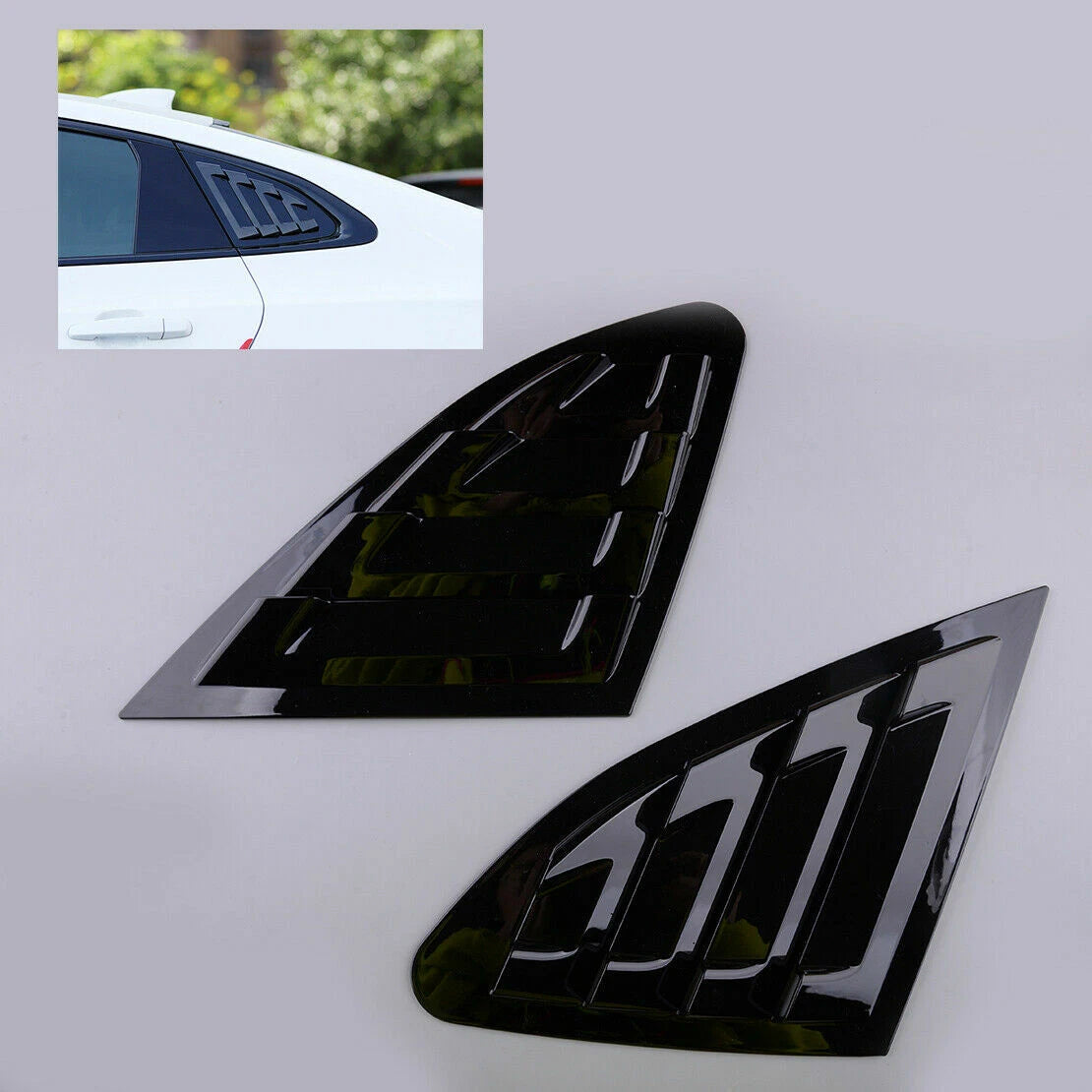 Vent / 1/4 Quarter Side Window Louver Cover for Chevrolet Malibu (2016–2020)