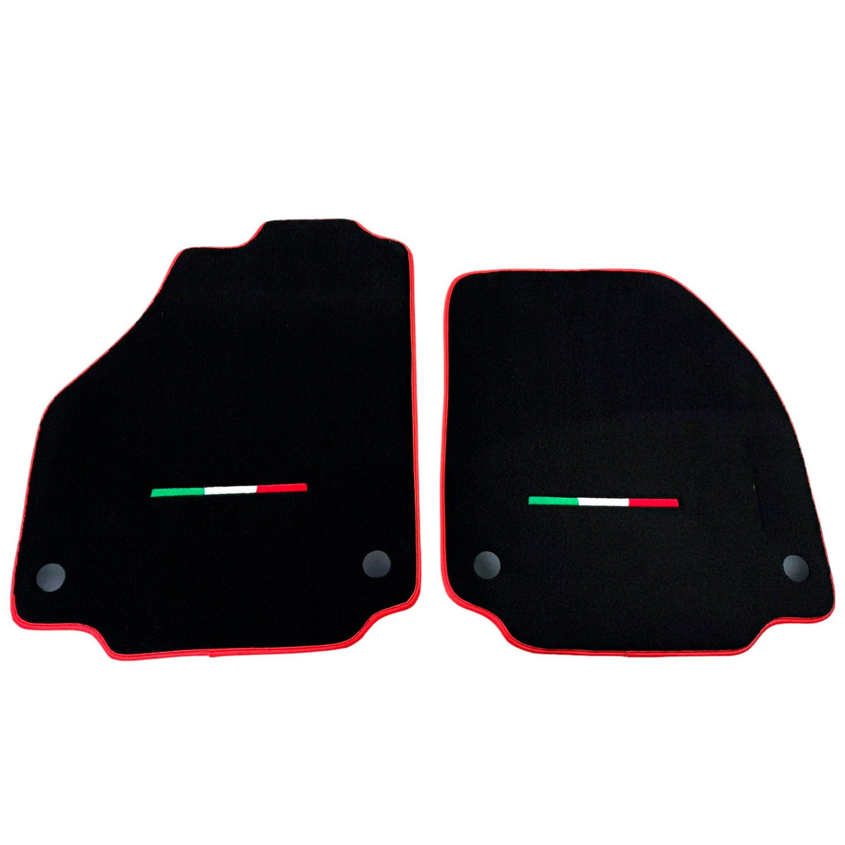 Floor Mats for Ferrari 458 Italia Black Tailored Carpets Set with Red Trim